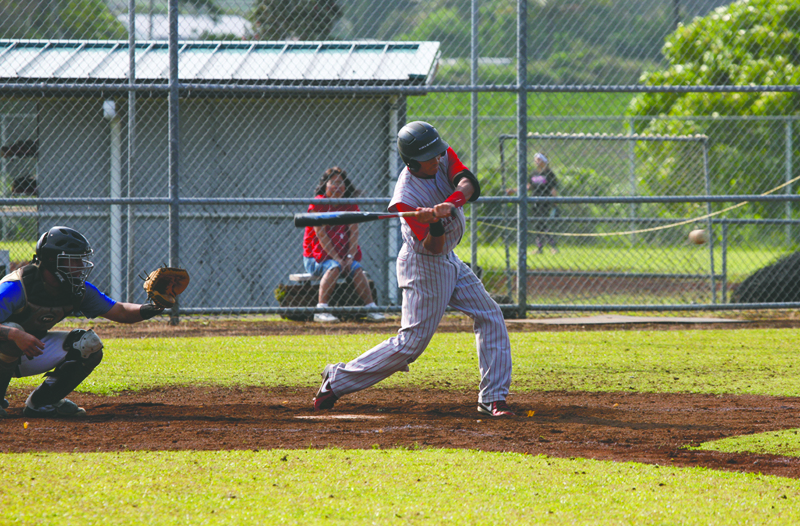 R.W. SMITH/Tribune-Herald Jonathan Segovia finished 2 for 3 with three RBIs Monday in a 4-1 victory against Hilo.