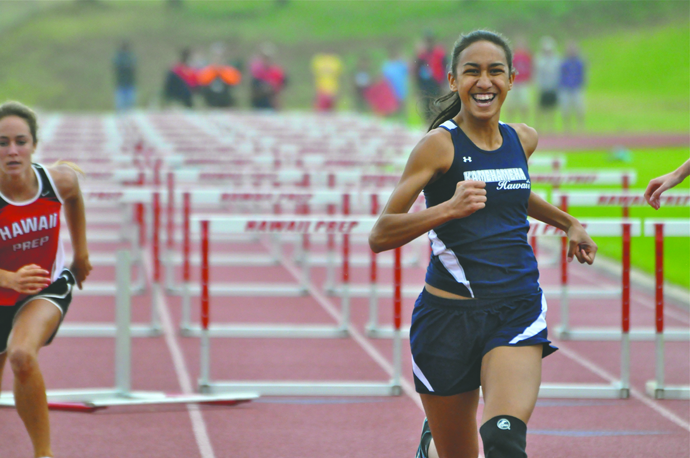 JARED FUJISAKI photo ... Casey Poe claimed victory as Ua Ruedy crossed the finish line on the ground in third and Emma Taylor took fourth.