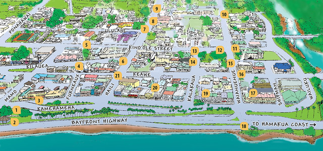 Street Map Of Hilo Hawaii A Downtown Stroll - Hawaii Tribune-Herald