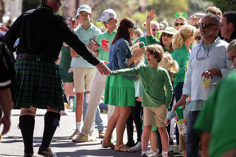 St. Patrick's Day parades across the country turn pandemic blues Irish green