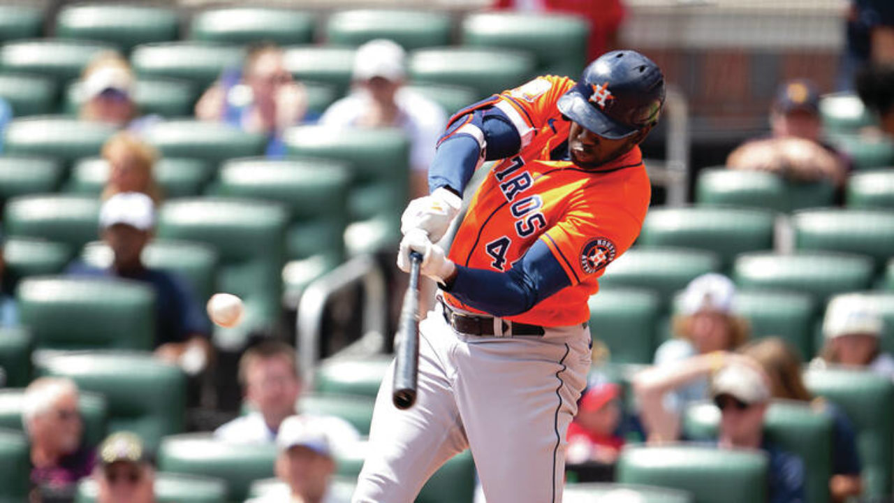 Kyle Tucker hits 3 HRs and drives in 4 runs as the Astros beat the  Athletics 6-4