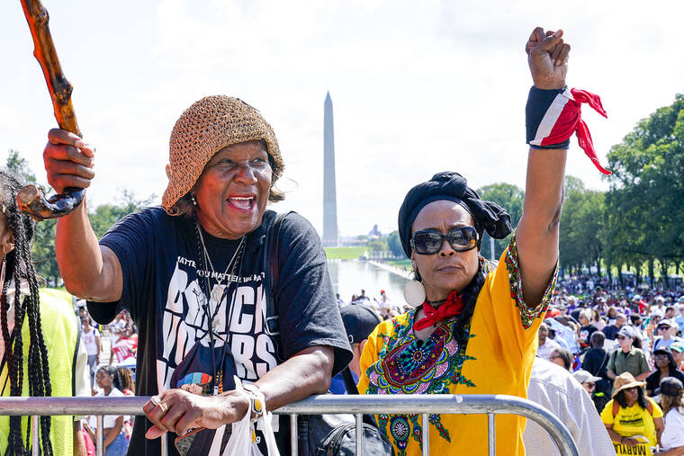 Thousands converge on National Mall to mark the March on Washington’s