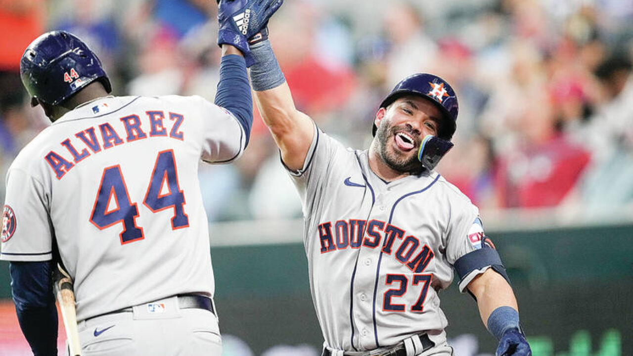 Dubón and Altuve go back-to-back twice, Astros hit 5 homers in 13-6 win  over Rangers – NewsNation