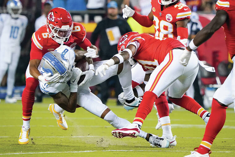 Lions spoil Chiefs' celebration of Super Bowl title by rallying