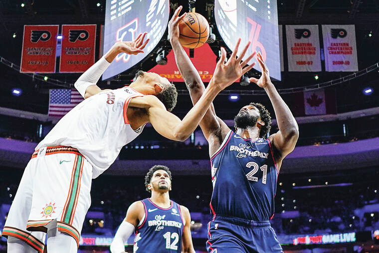Philadelphia 76ers' Joel Embiid scores franchise-record 70 points in NBA