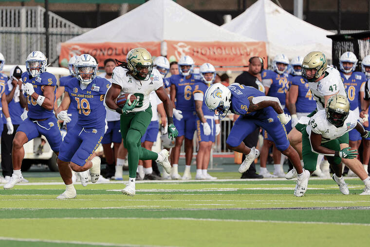 South Florida goes the distance to beat SJSU in the Hawaii Bowl